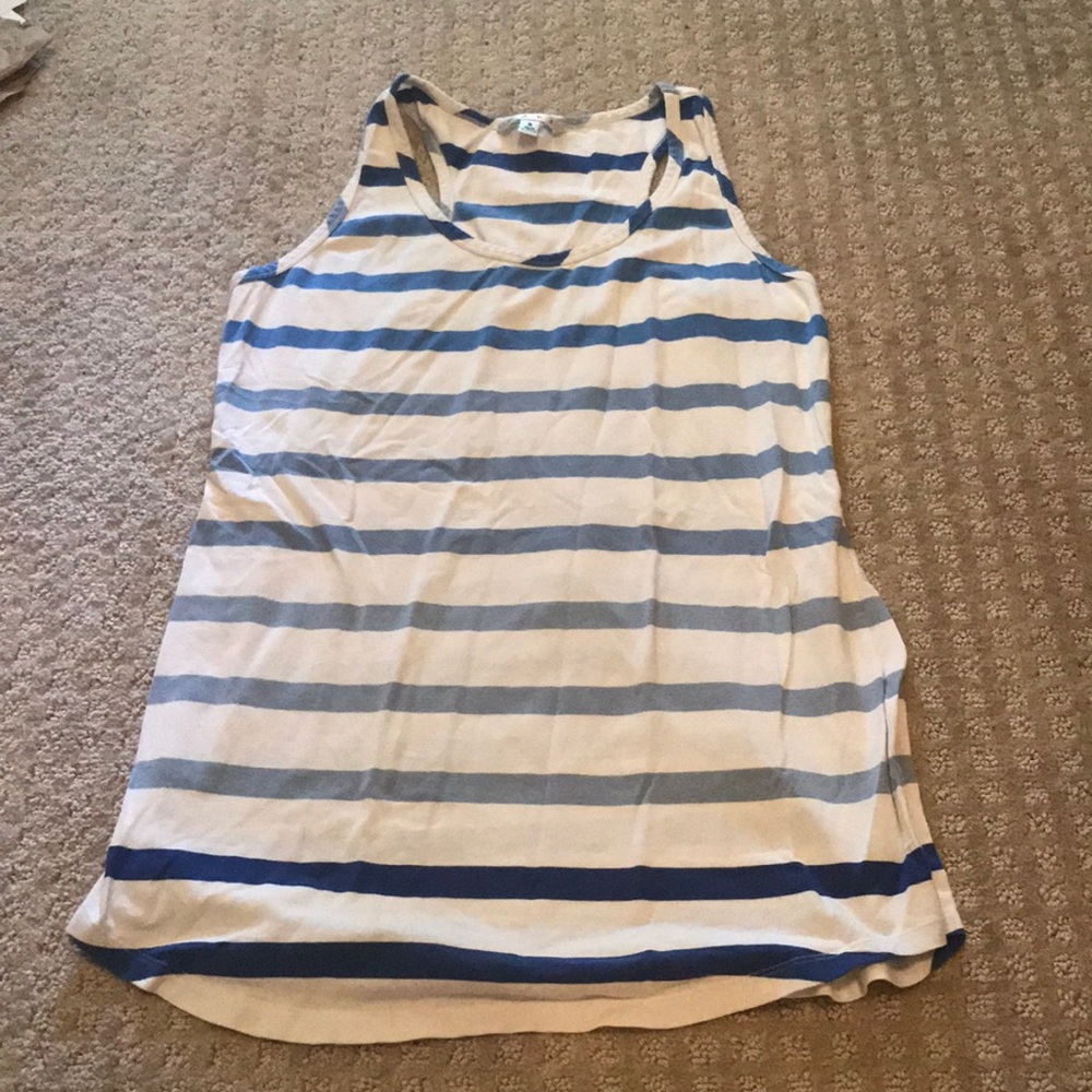 Blue striped tank